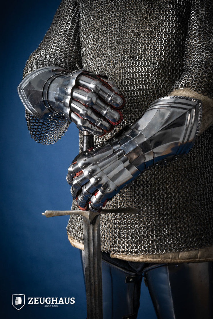 gothic handschuhe Gothic Gauntlets 1,6 mm Polished