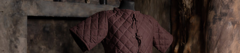 Brown gambeson for LARPing from Live Action Basics