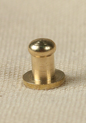 Button Rivet 5x, 7,6 x 4,5mm, M3, Brass