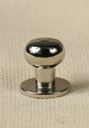 Button Rivet 5x, 9,7 x 8,0mm, M3, Brass/Nickel