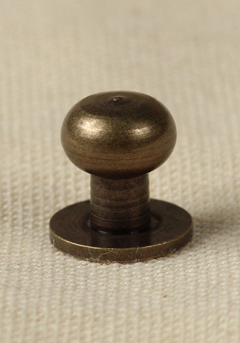 Button Rivet 9,7 x 8,0mm, M3, Antique Brass