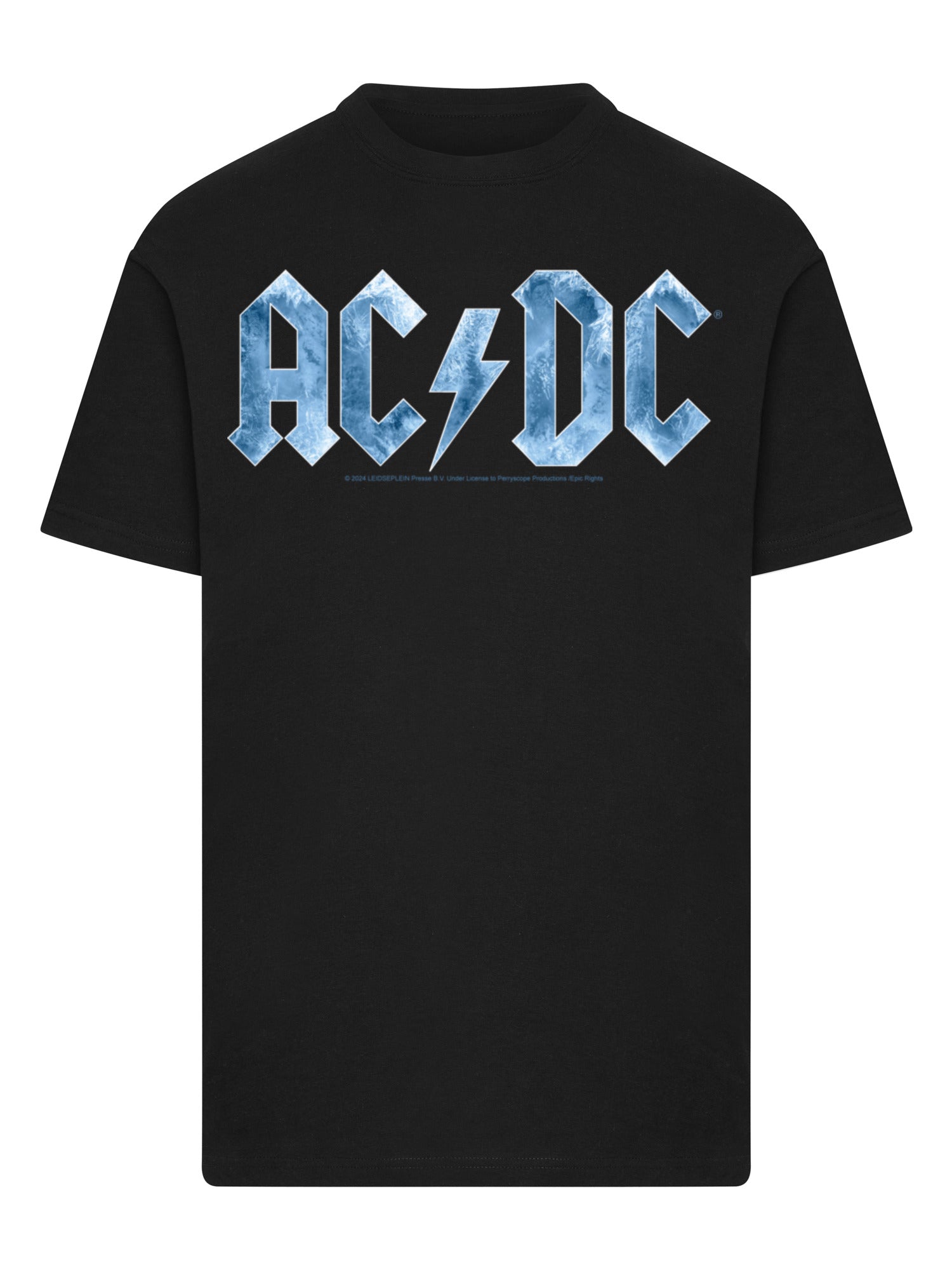 ACDC Blue Ice Logo T-shirt Round Cou