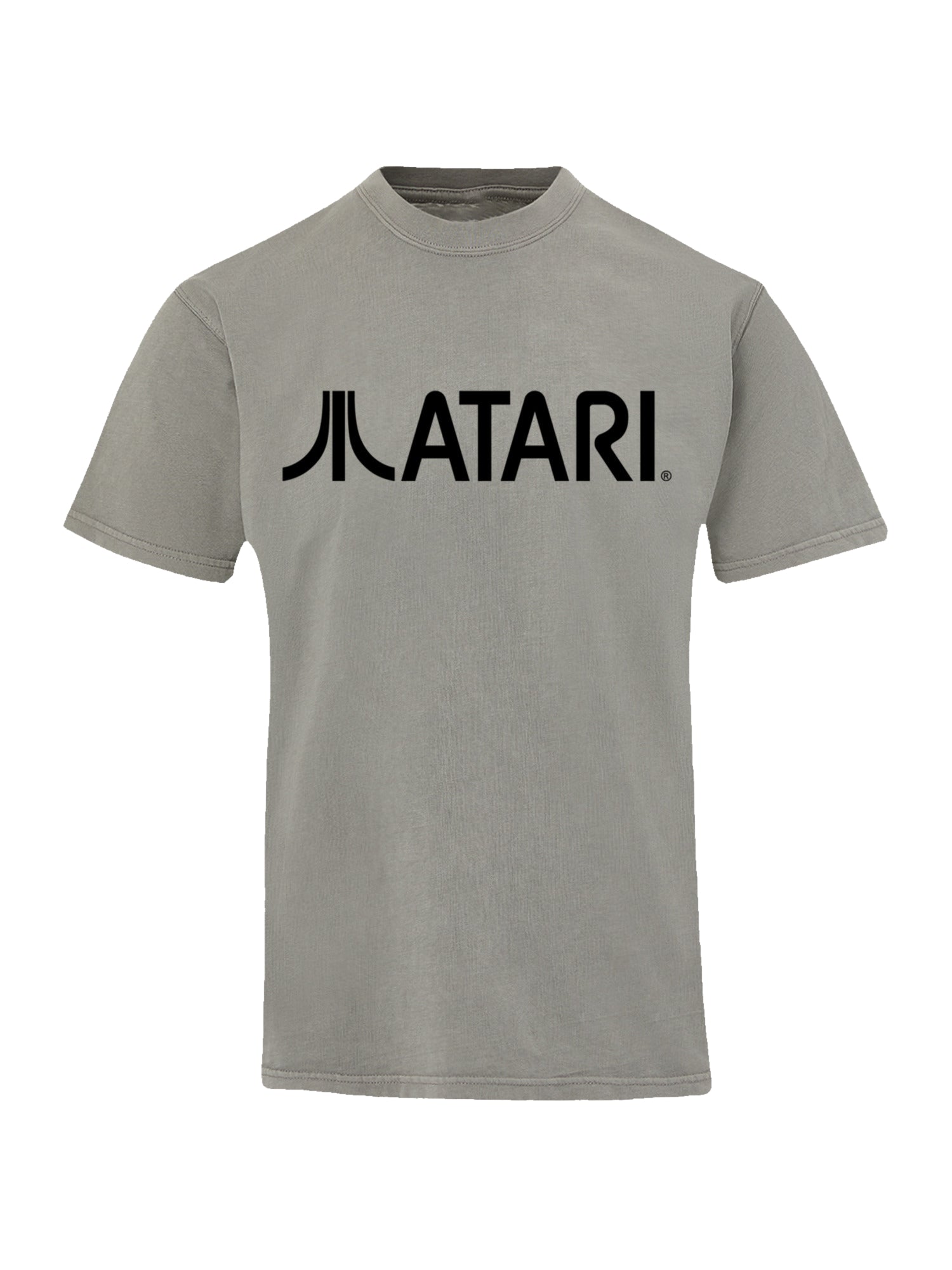Logotipo de Atari Games Black Retro Gaming Horizontal con camiseta de color costero