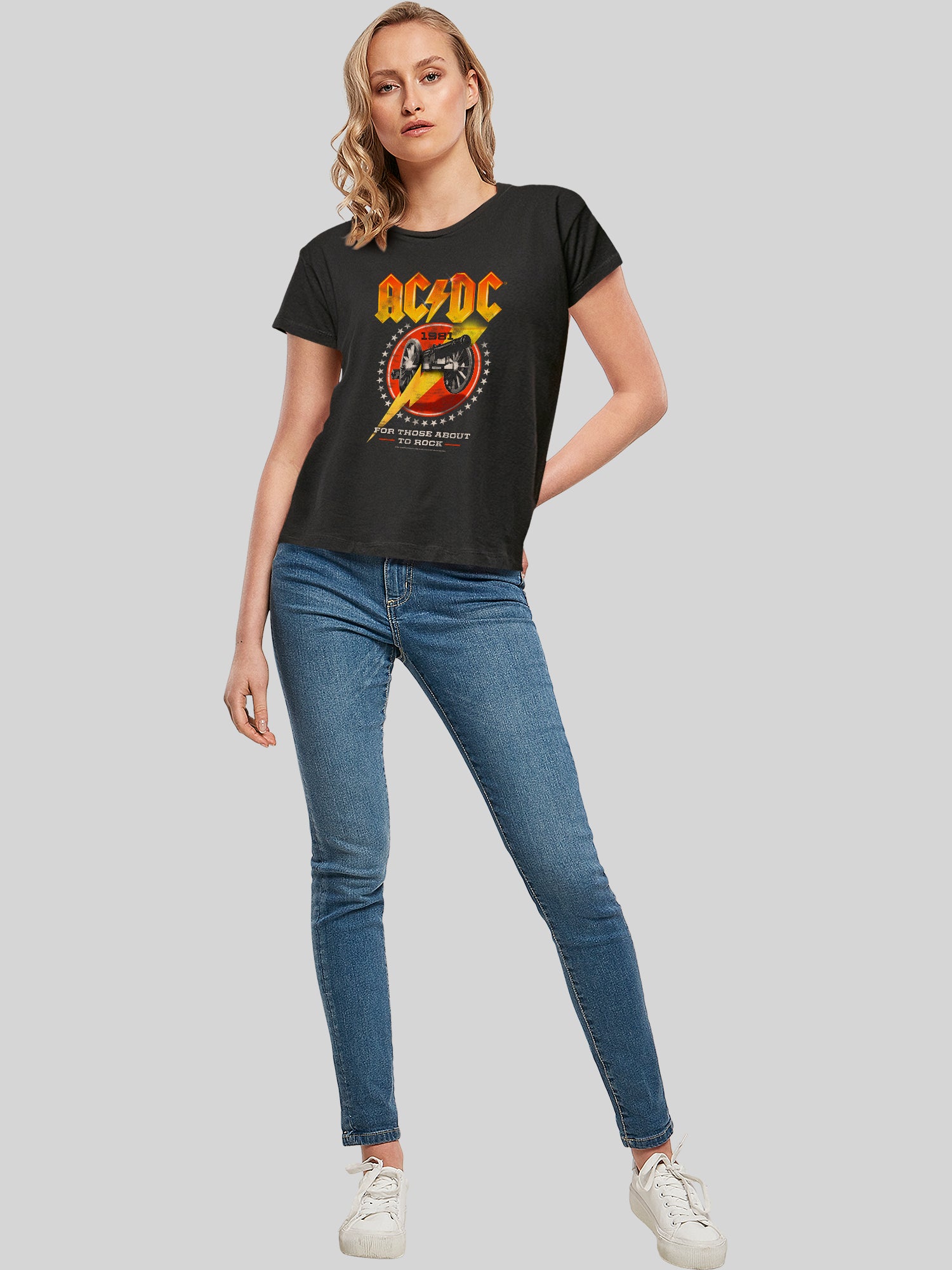 AC / DC pour ceux qui sont sur le point de basculer 1981 T-shirt pour dames box