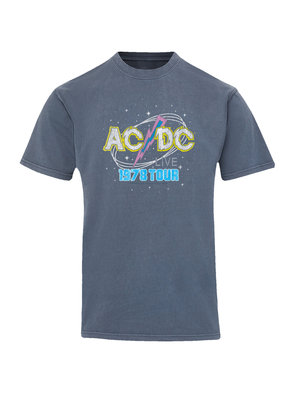 ACDC 1981 Live Tour with Coastal Color Tee