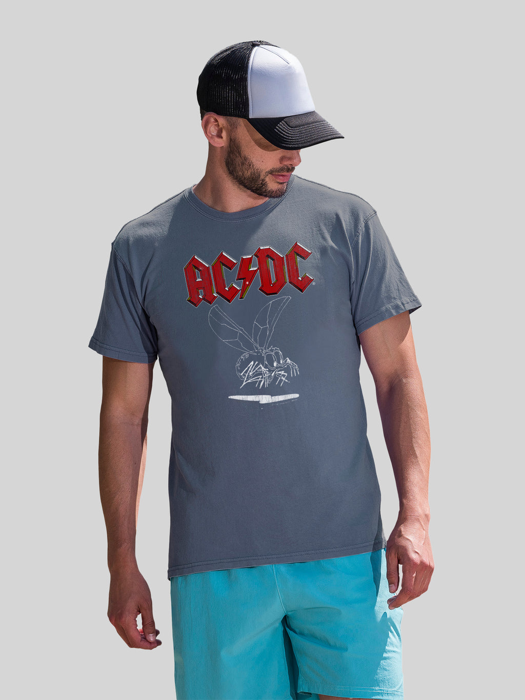 AC/DC Fly On The Wall 1985 Coastal Color T-Shirt