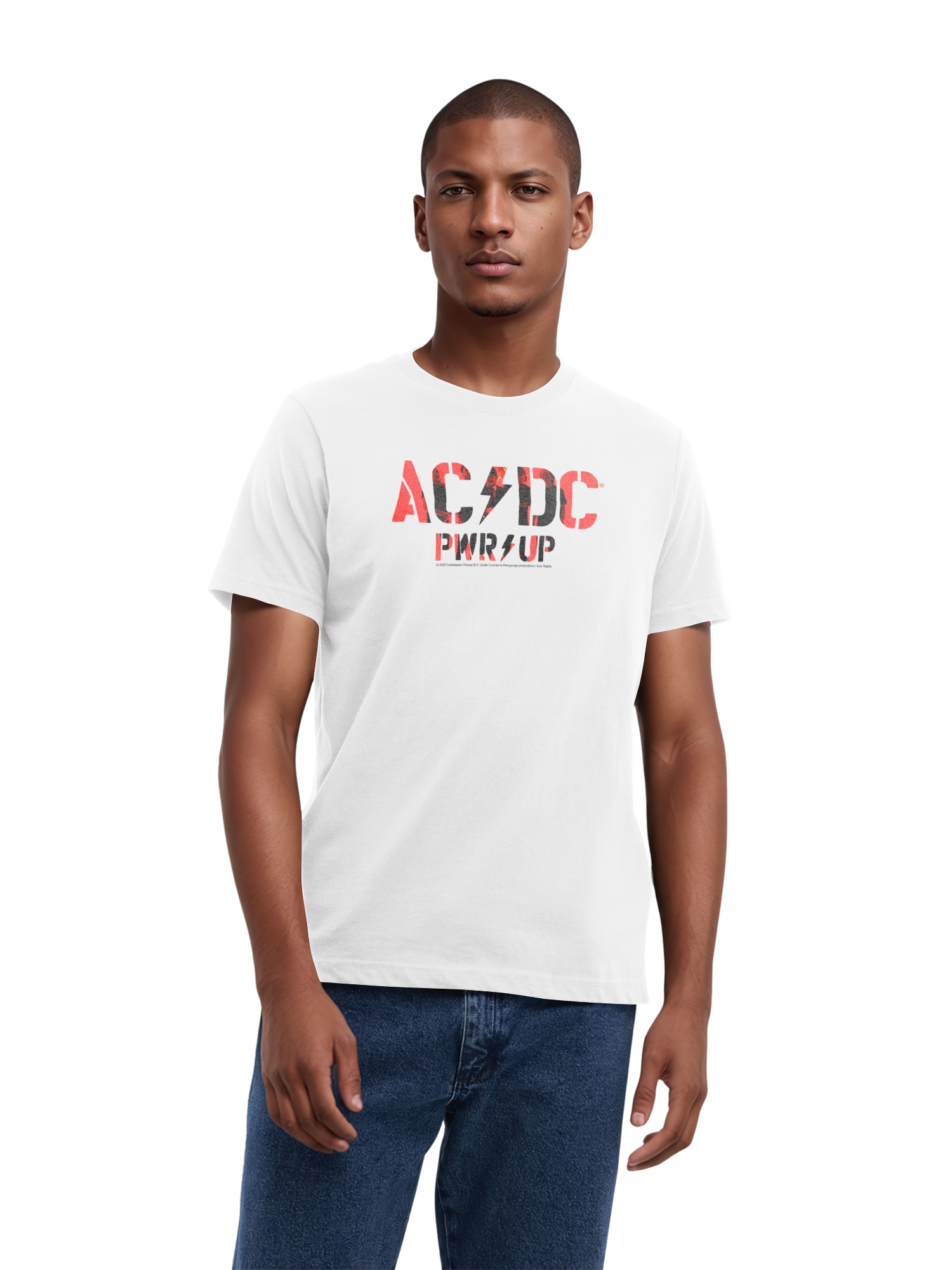 T-shirt organique du logo AC / DC Pwrup Photo