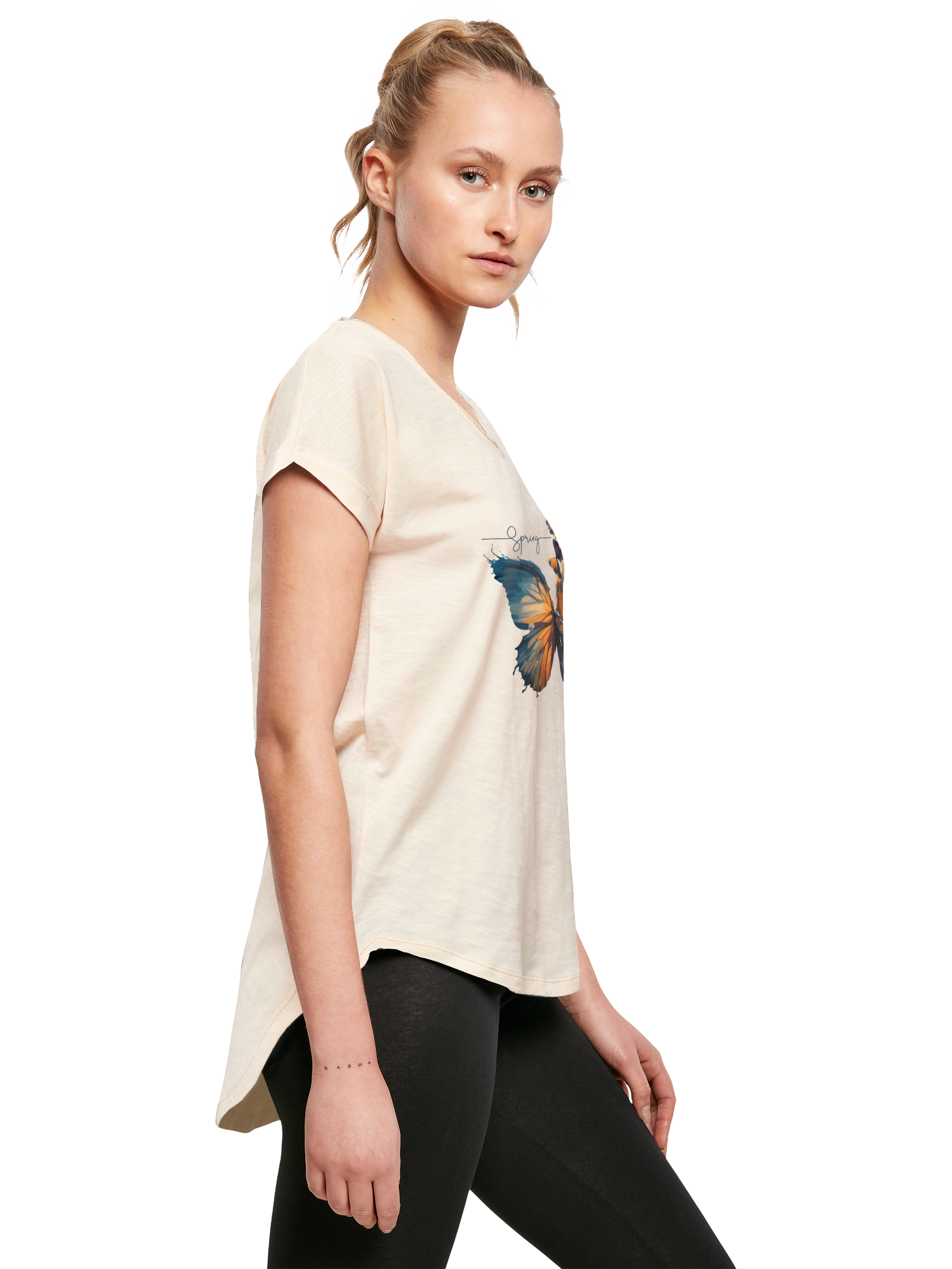 Schmetterling der Schmetterlinge Damen Long T-Shirt