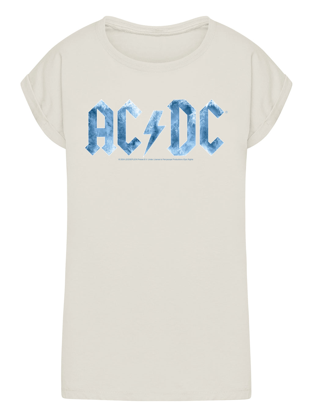 ACDC Blue Ice Logo Mesdames Tee étendu à l'épaule
