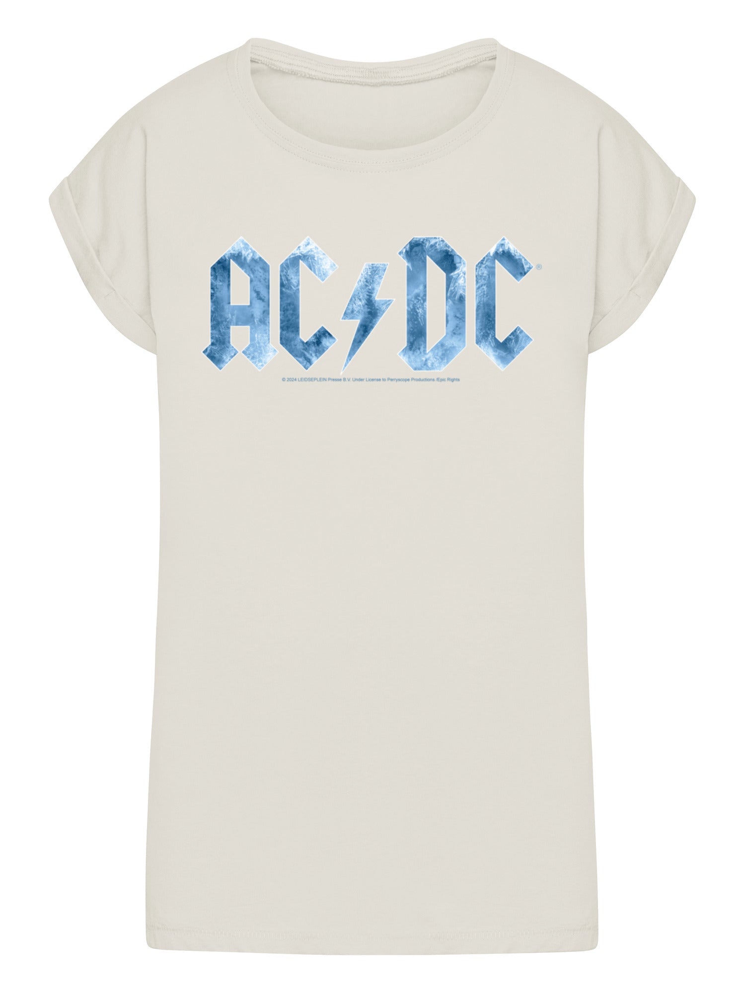 ACDC Blue Ice Logo Mesdames Tee étendu à l'épaule