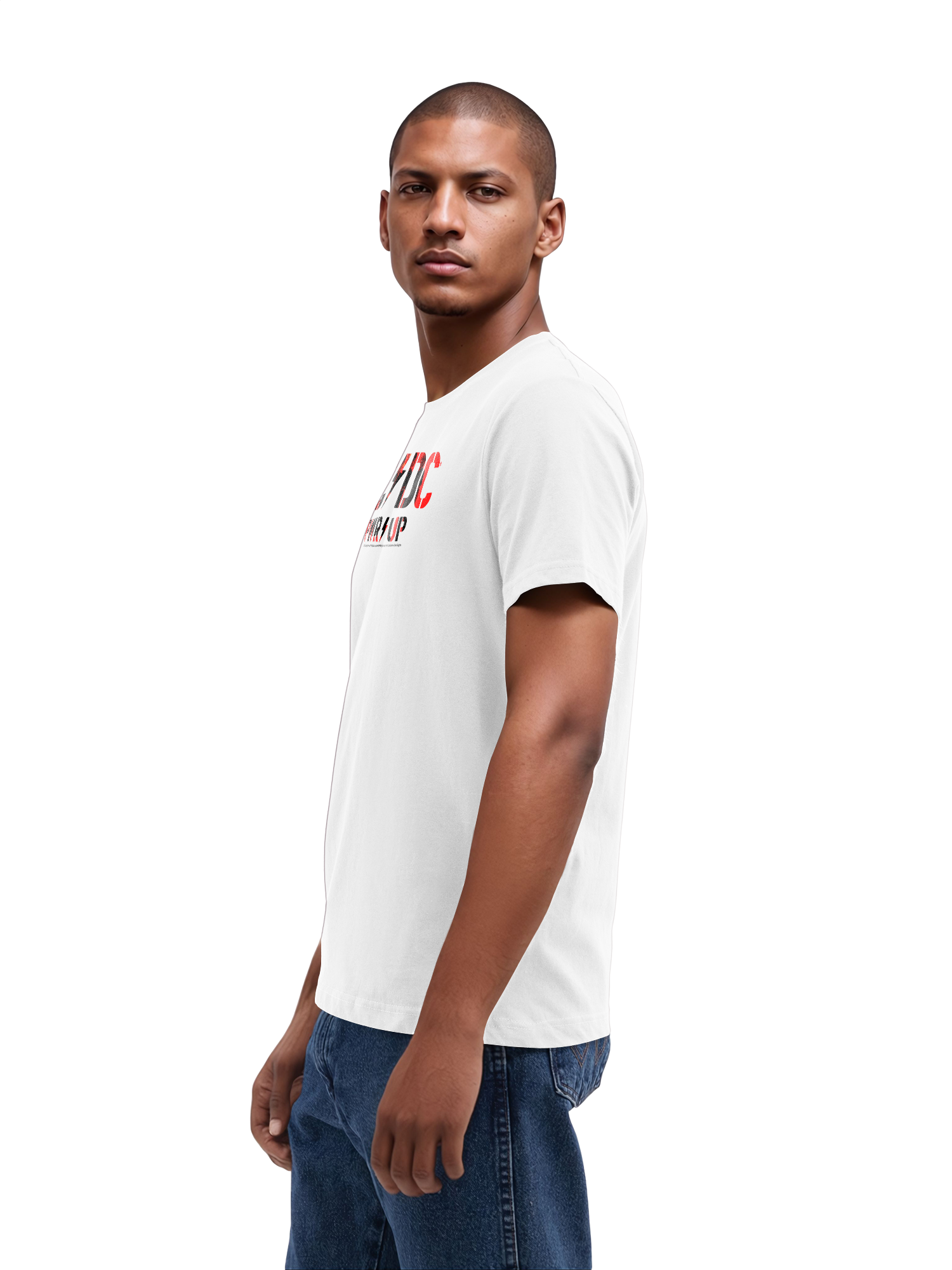 T-shirt organique du logo AC / DC Pwrup Photo