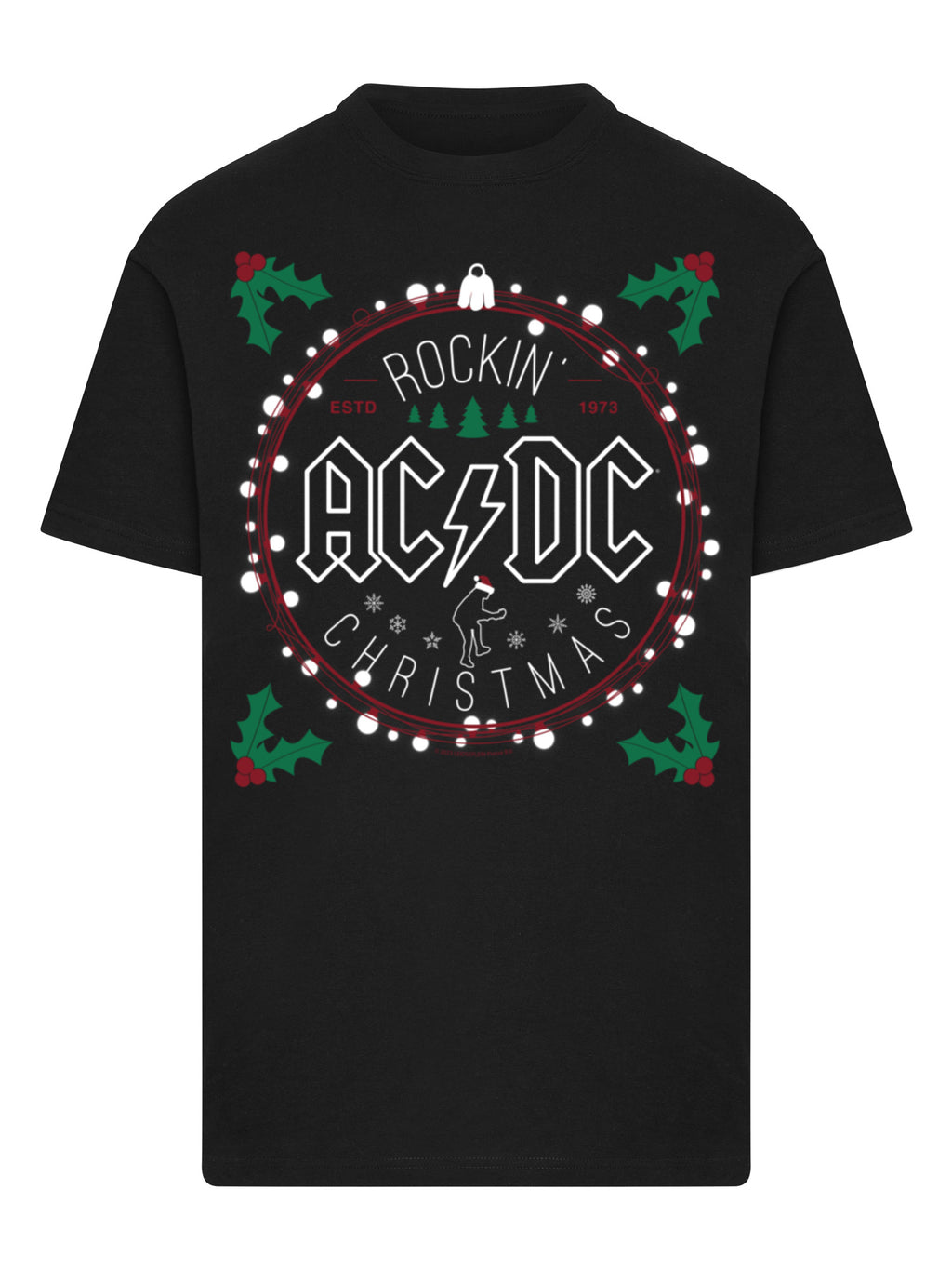 T-shirt AC / DC Christmas Circle