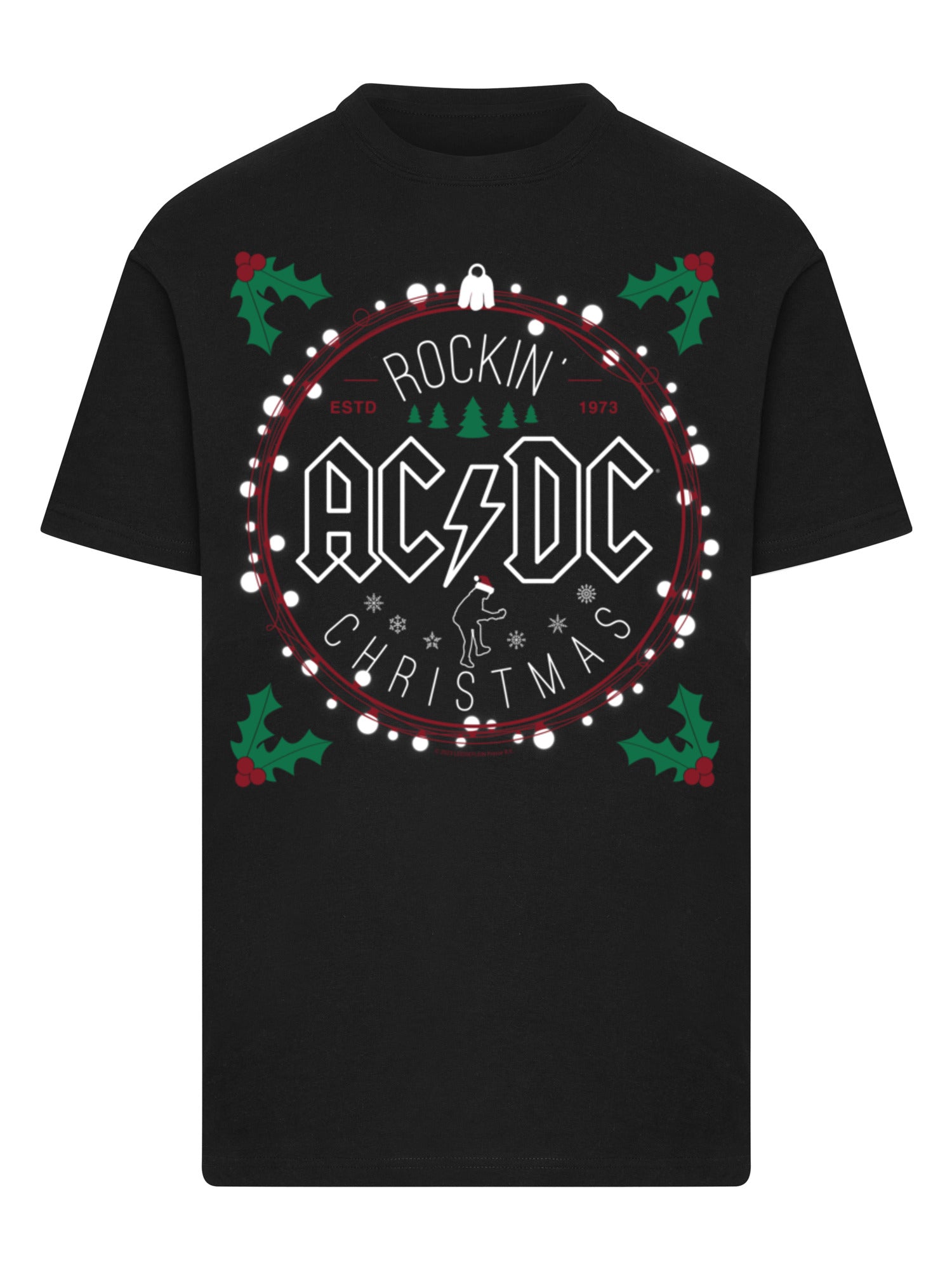 T-shirt AC / DC Christmas Circle