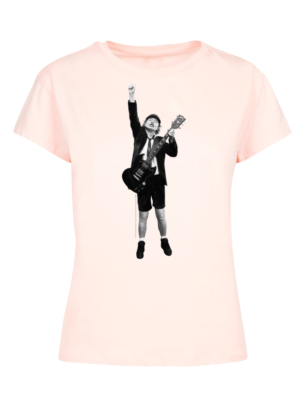 ACDC Angus Young Cut Out with Ladies Box Tee