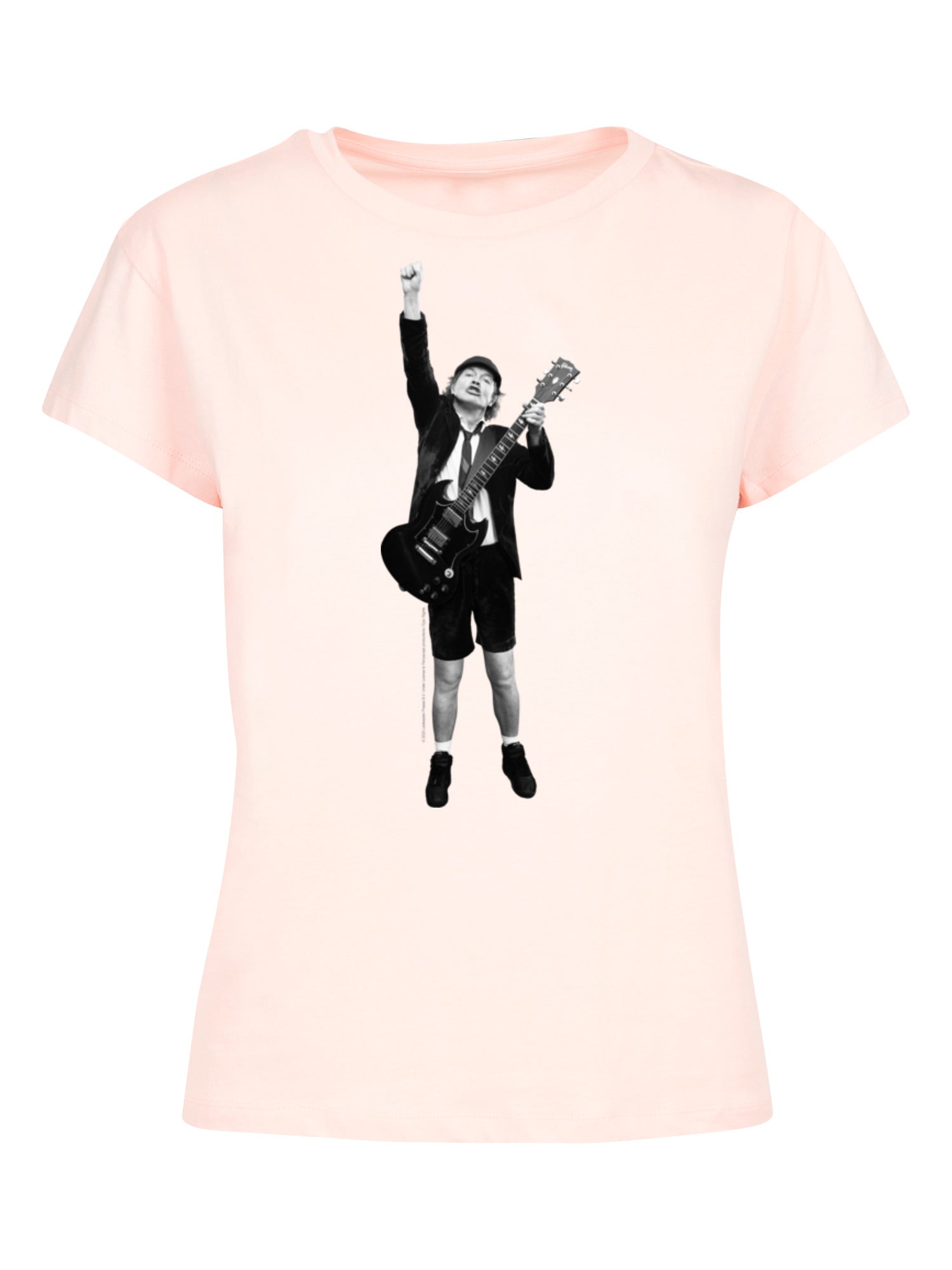 ACDC Angus Young Cut Out with Ladies Box Tee
