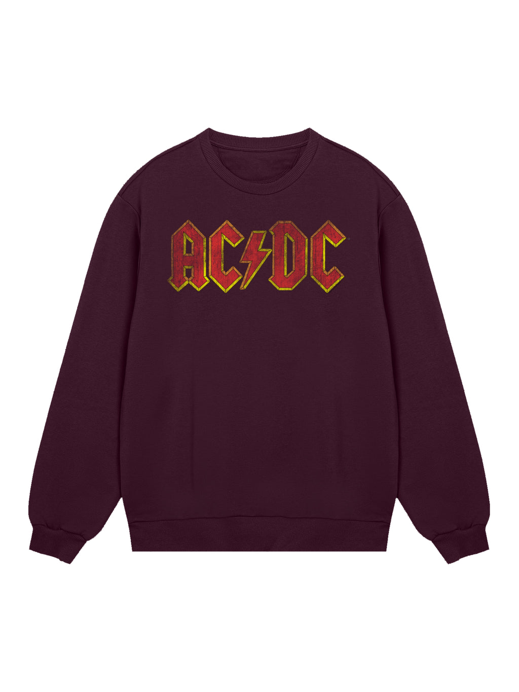 AC / DC Logo rouge en détresse Sweat-shirt organique masculin