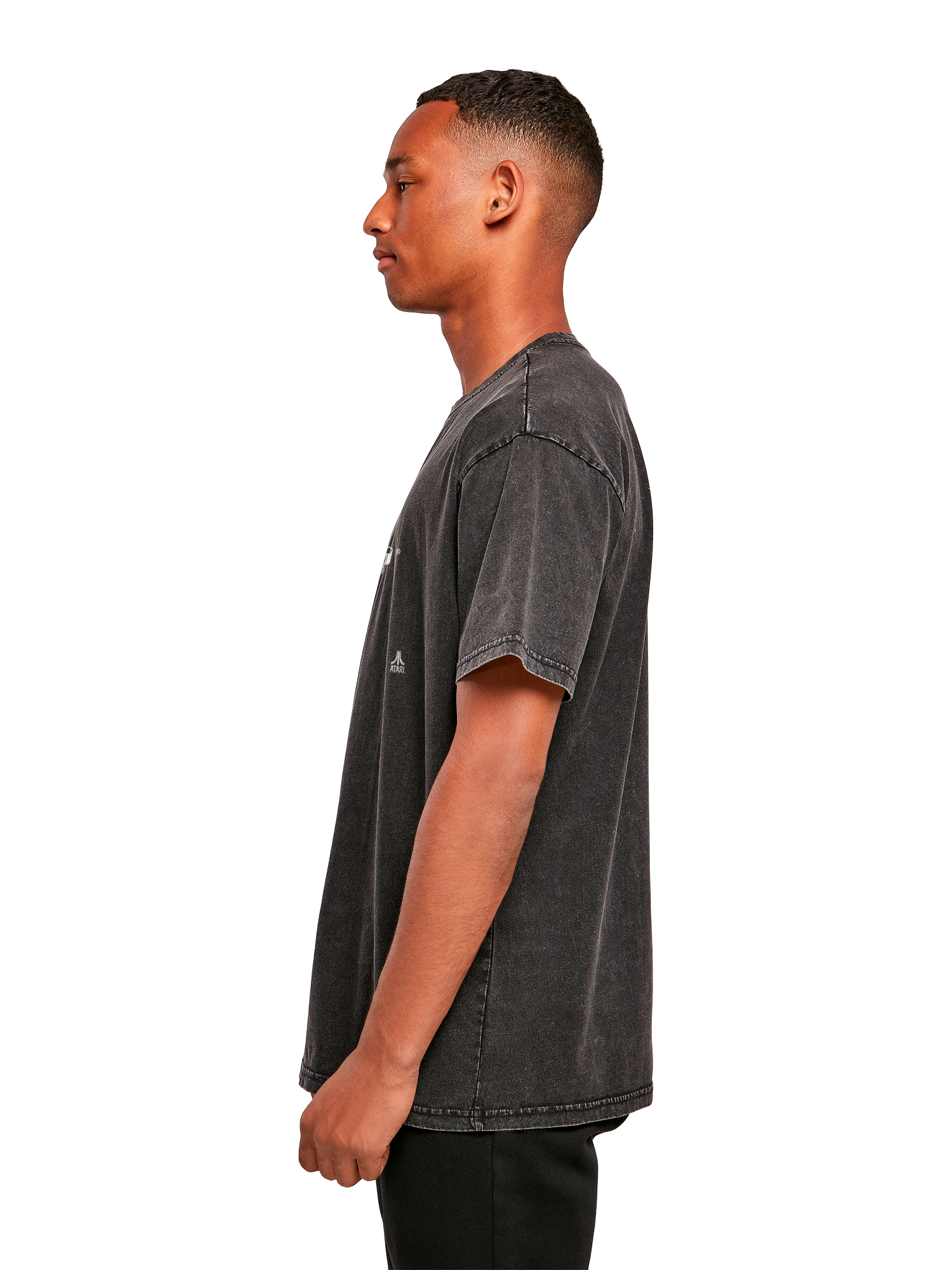 Atari Asteroides Juego retro con camiseta de gran tamaño pesado de ácido