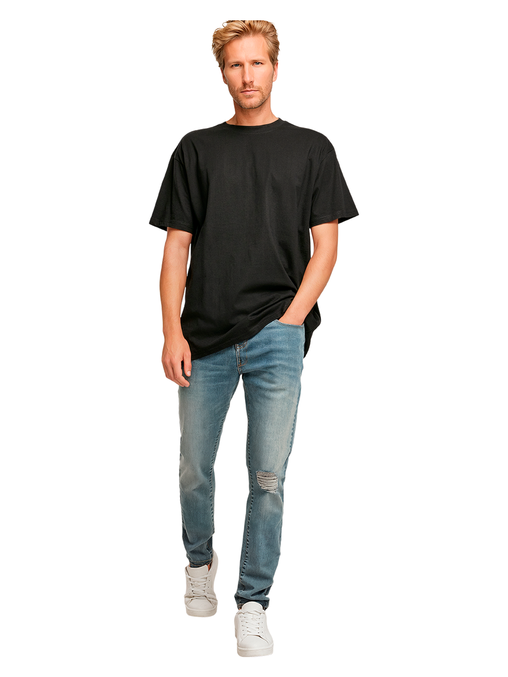 T-shirt surdimensionné lourde Kanagawa Wave