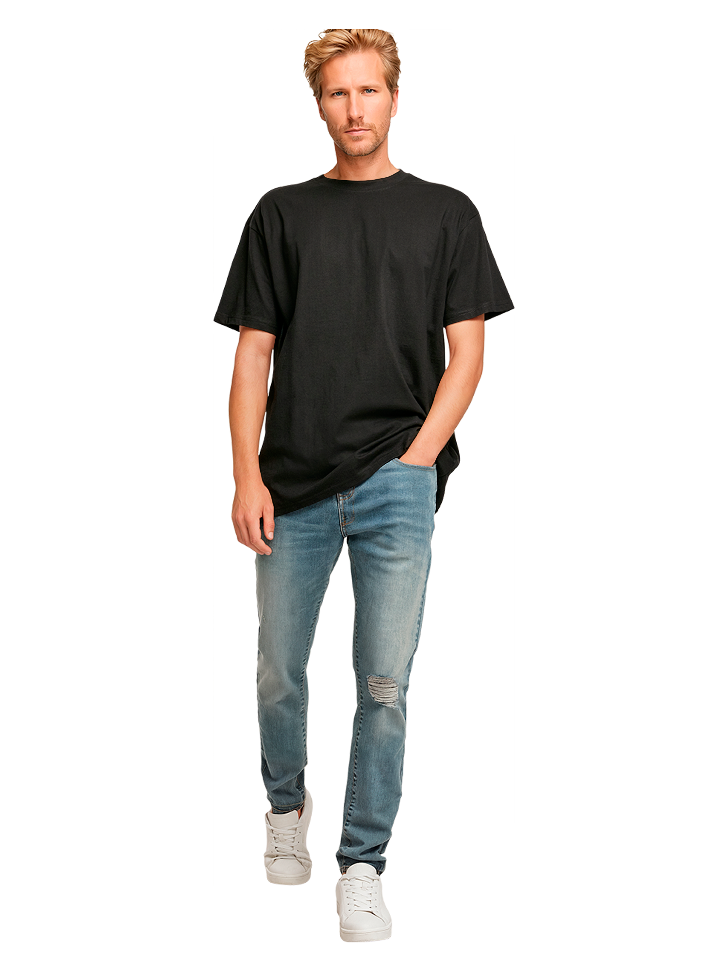 T-shirt surdimensionné lourde Kanagawa Wave