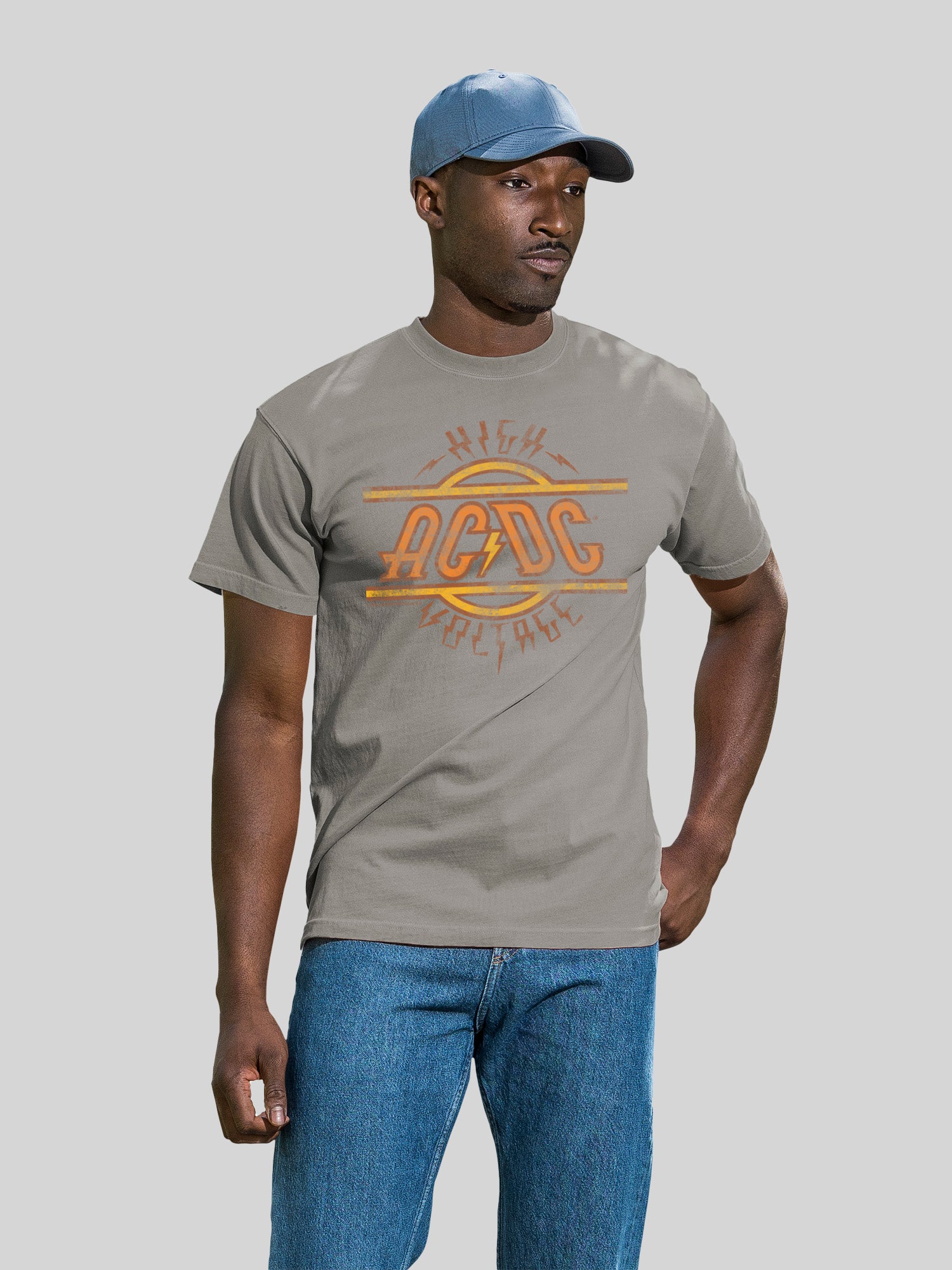AC/DC High Voltage with Coastal Color Tee