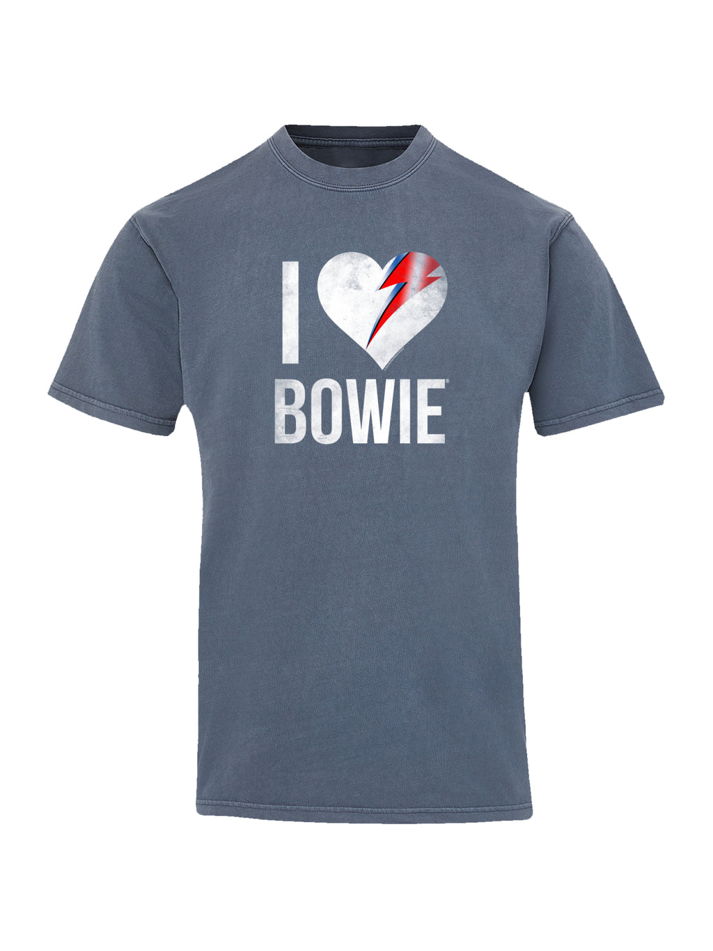 David Bowie j'aime Bowie avec un tee-shirt de couleur côtière