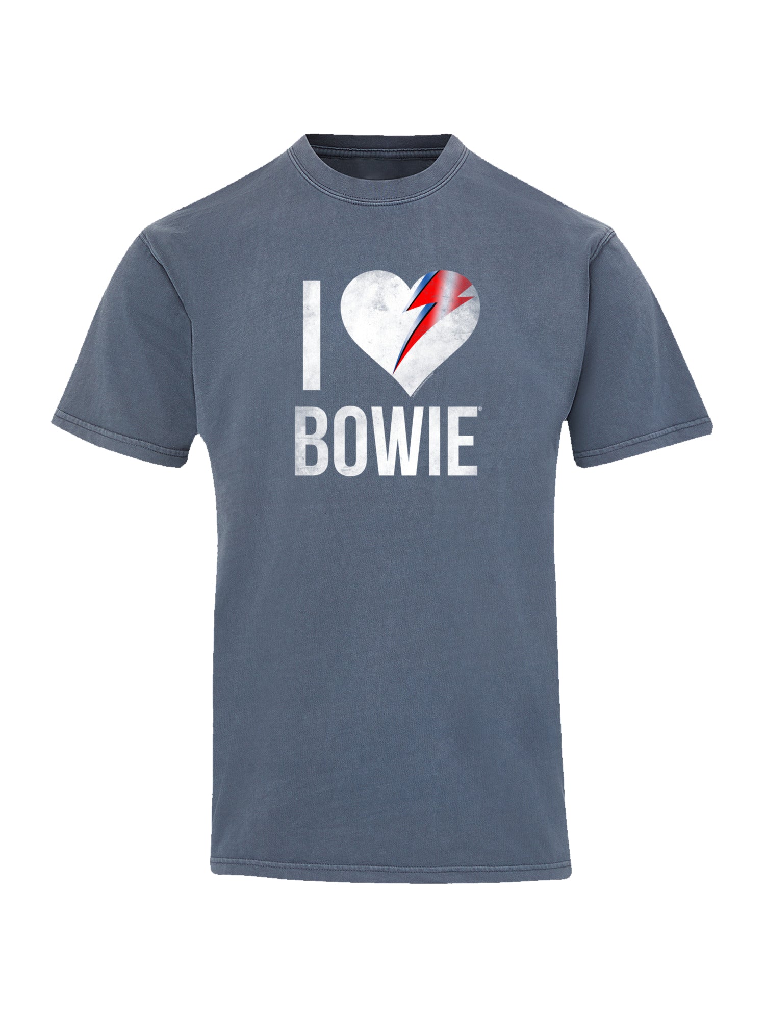 David Bowie j'aime Bowie avec un tee-shirt de couleur côtière