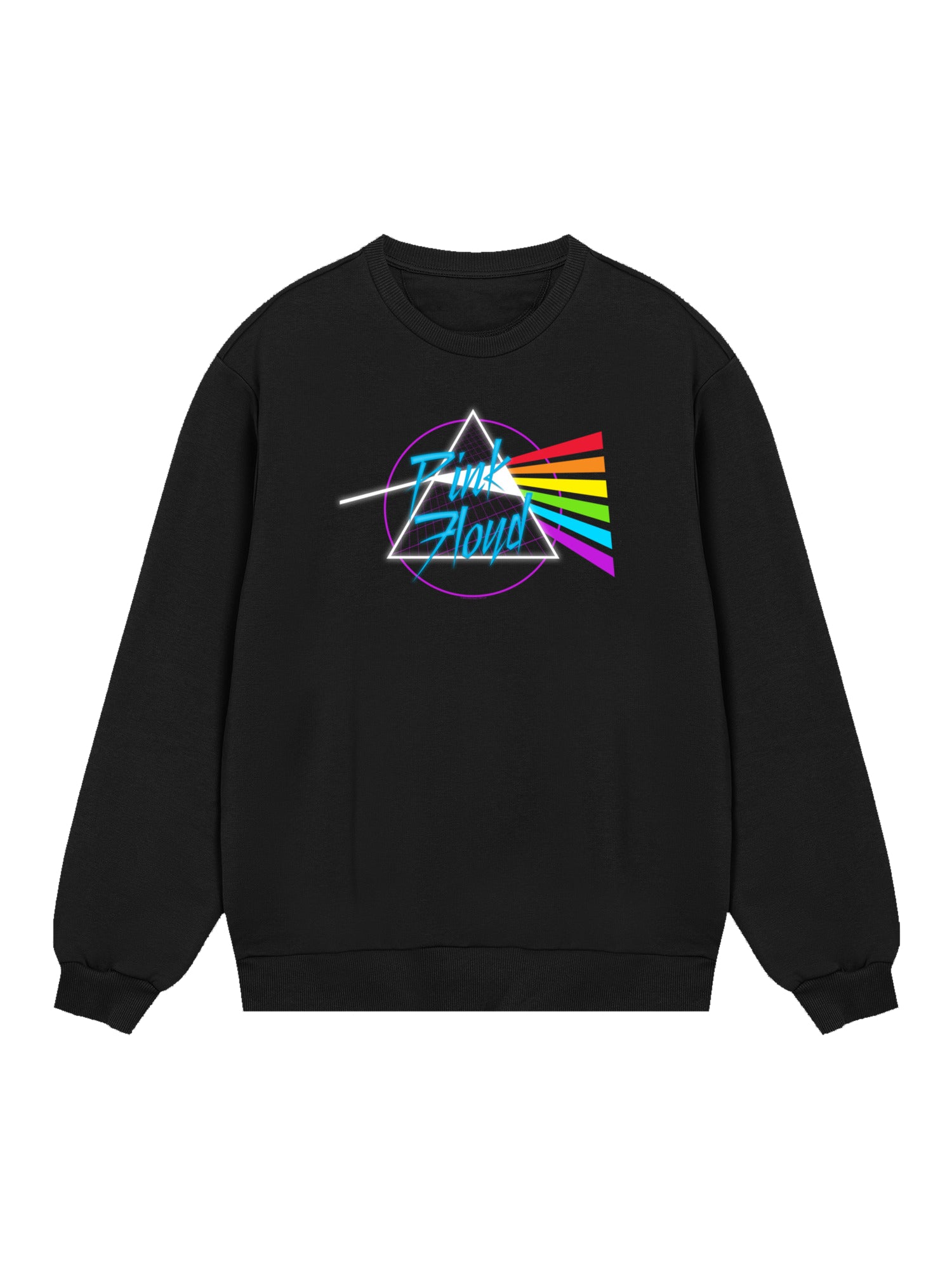 Pink Floyd Neon Dark Side with True Blanks | Mens Regular Sweater