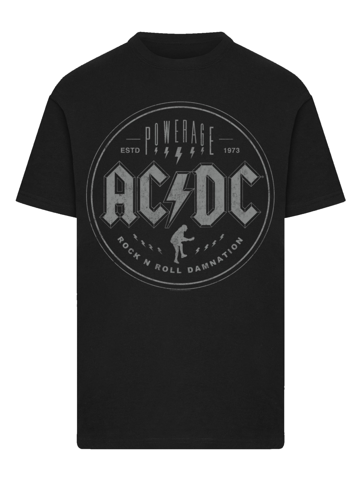 ACDC Rock n Roll Damnation con camiseta redonda de cuello