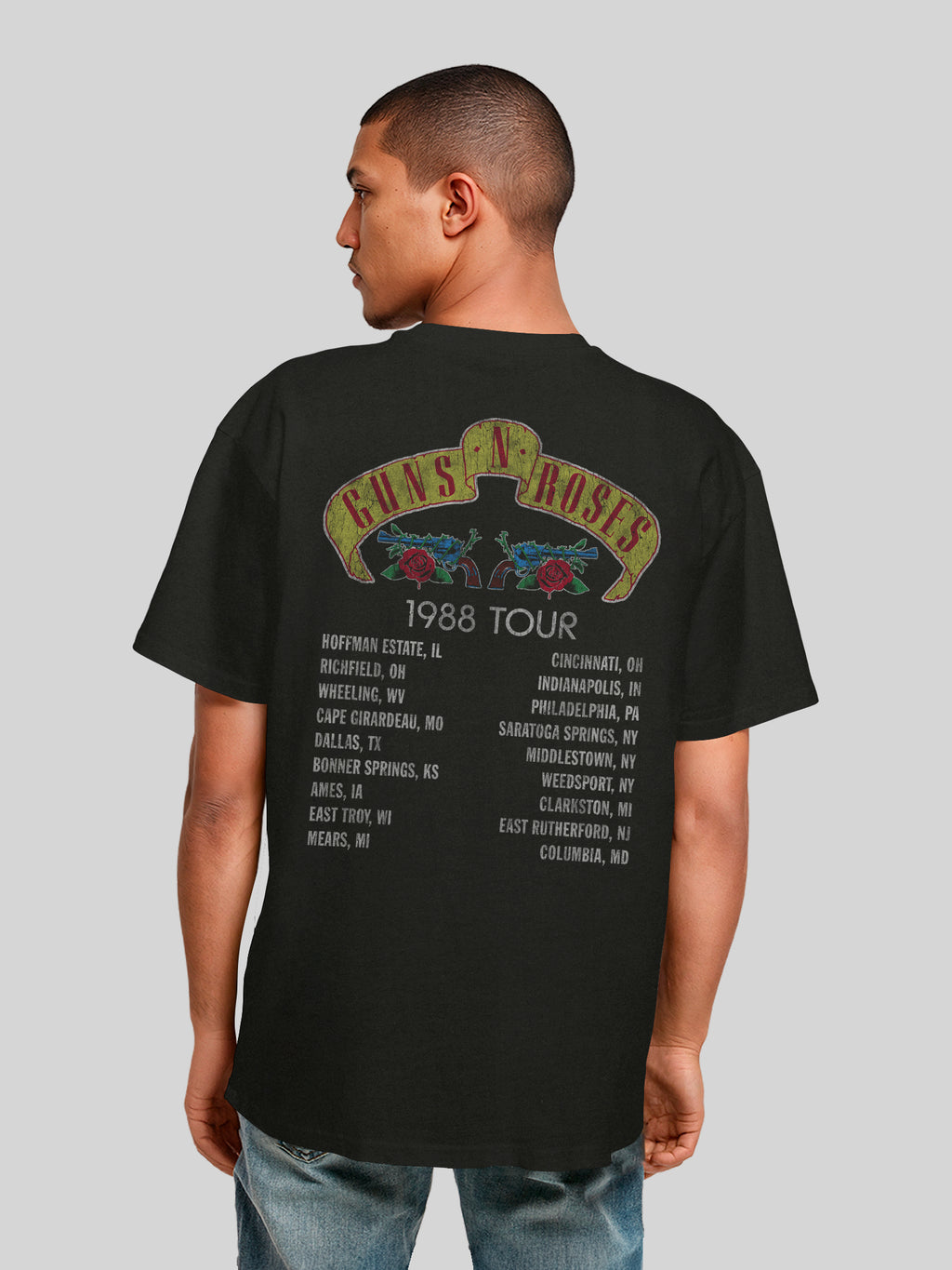 Guns N' Roses 1988 Tour Heavy Oversized T-Shirt
