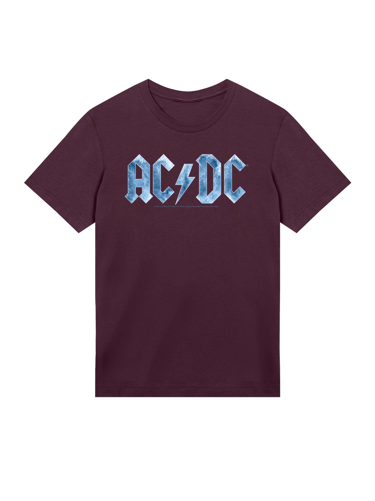 ACDC Herren T-Shirt mit blauem Eis-Logo