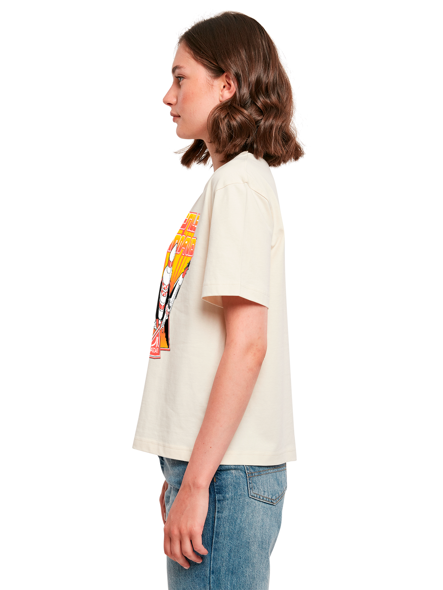 Missile Command Triple Shot Atari Retro Gaming with Ladies Everyday Tee