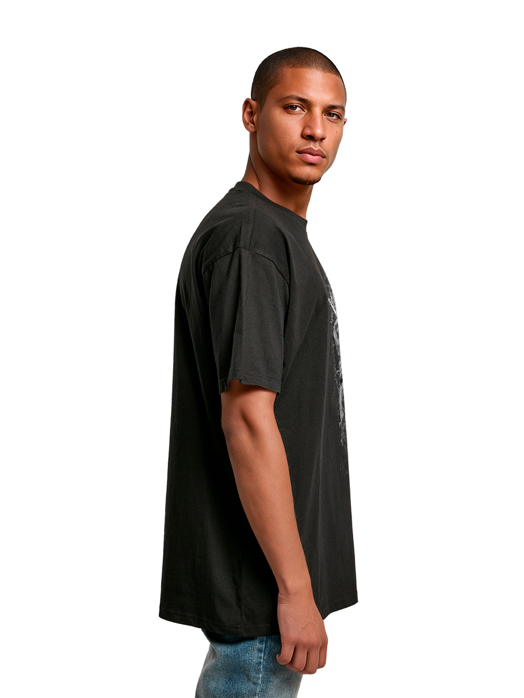 Guns 'n' rosas calavera desteñida | Tee de gran tamaño pesado