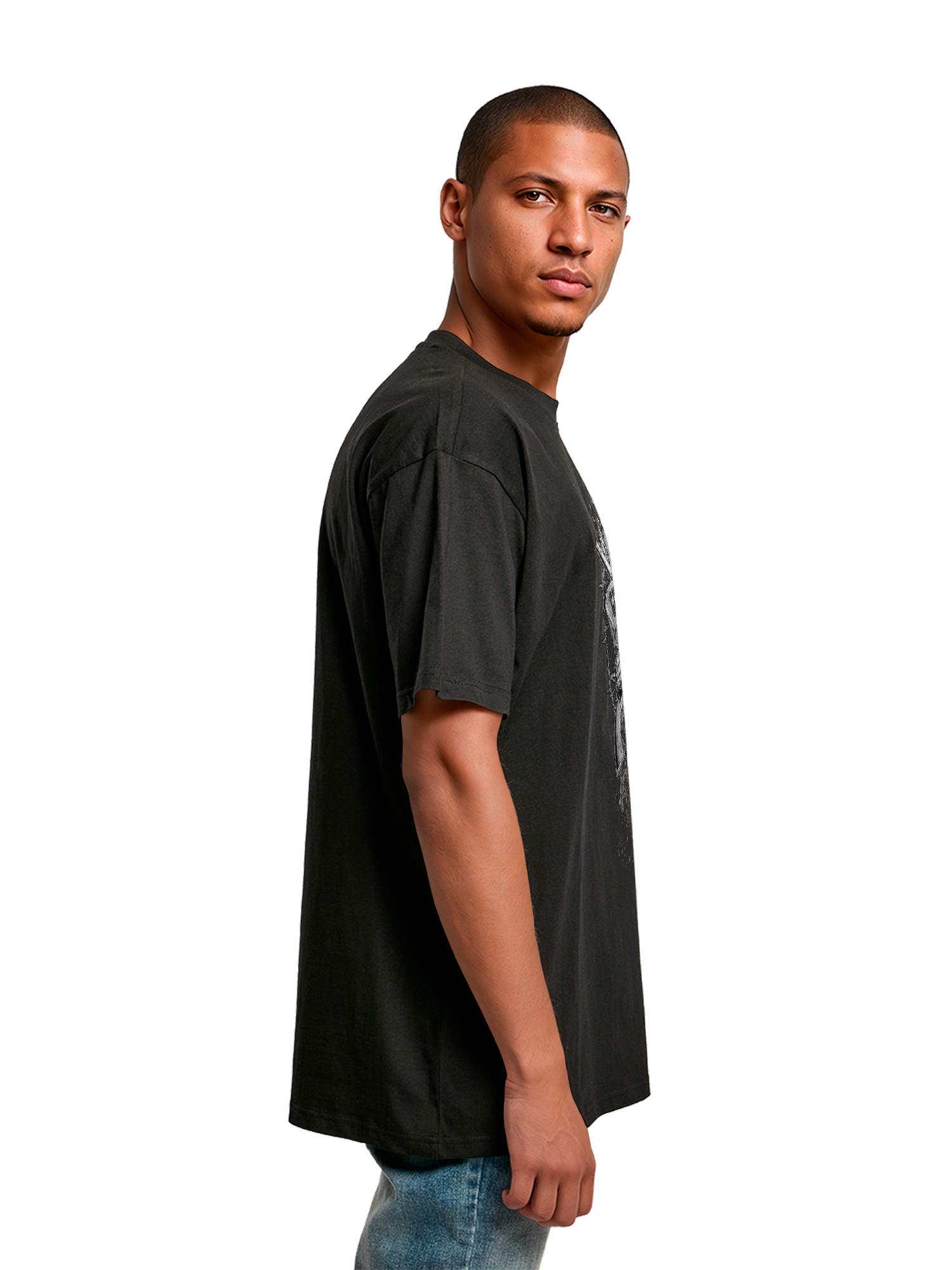 Guns 'n' rosas calavera desteñida | Tee de gran tamaño pesado