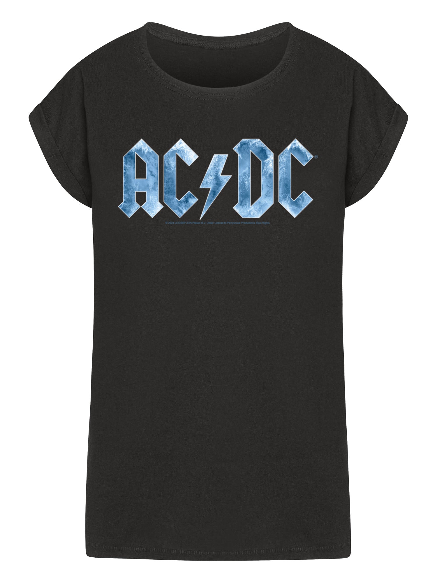 ACDC Blue Ice Logo Mesdames Tee étendu à l'épaule