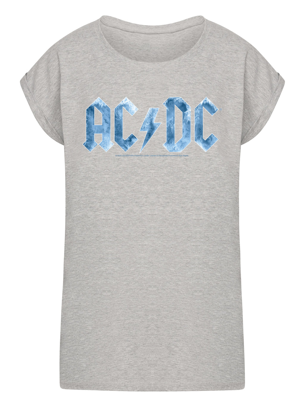 ACDC Blue Ice Logo Mesdames Tee étendu à l'épaule
