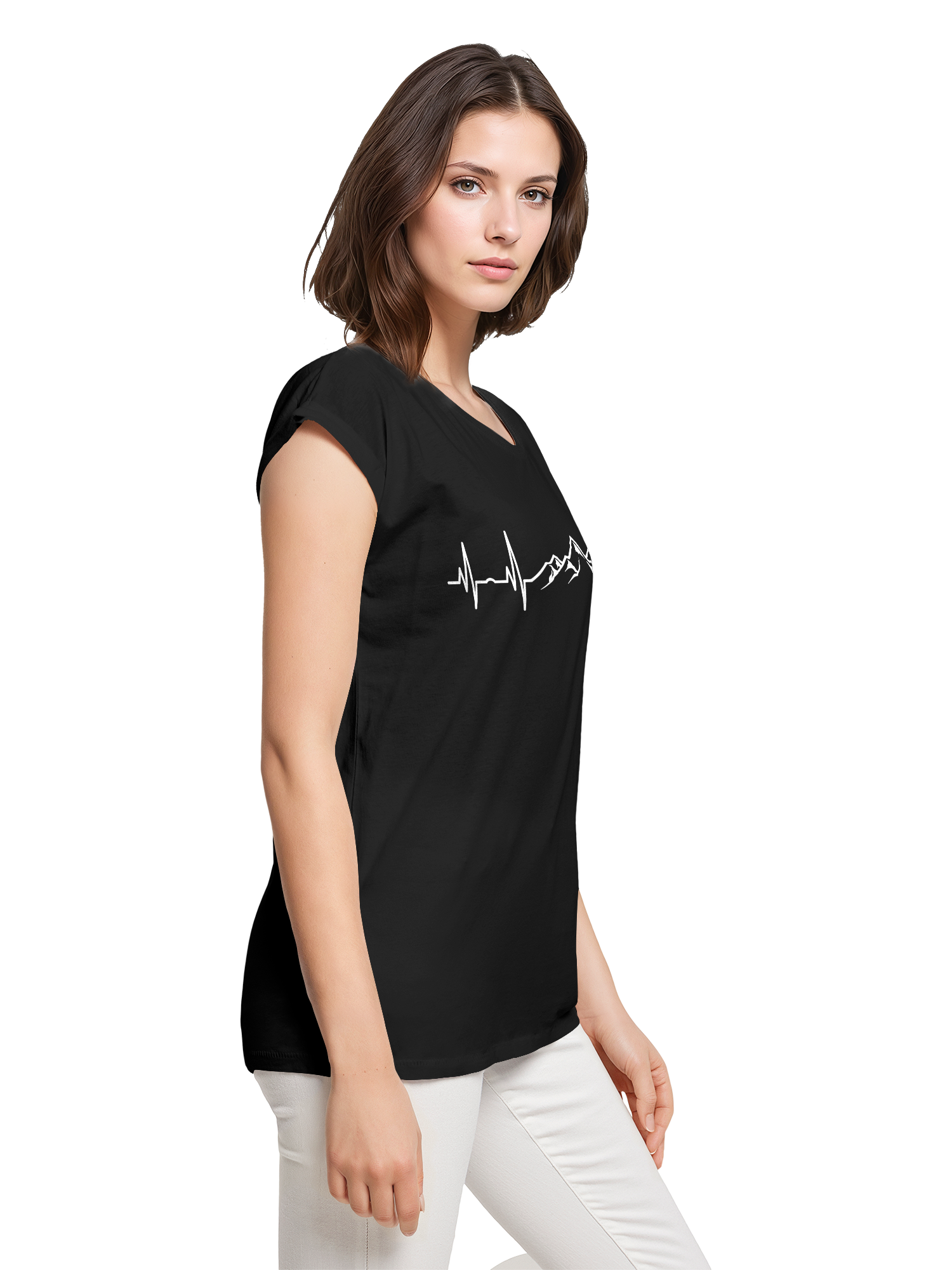Berg Herzschlag Damen T-Shirt