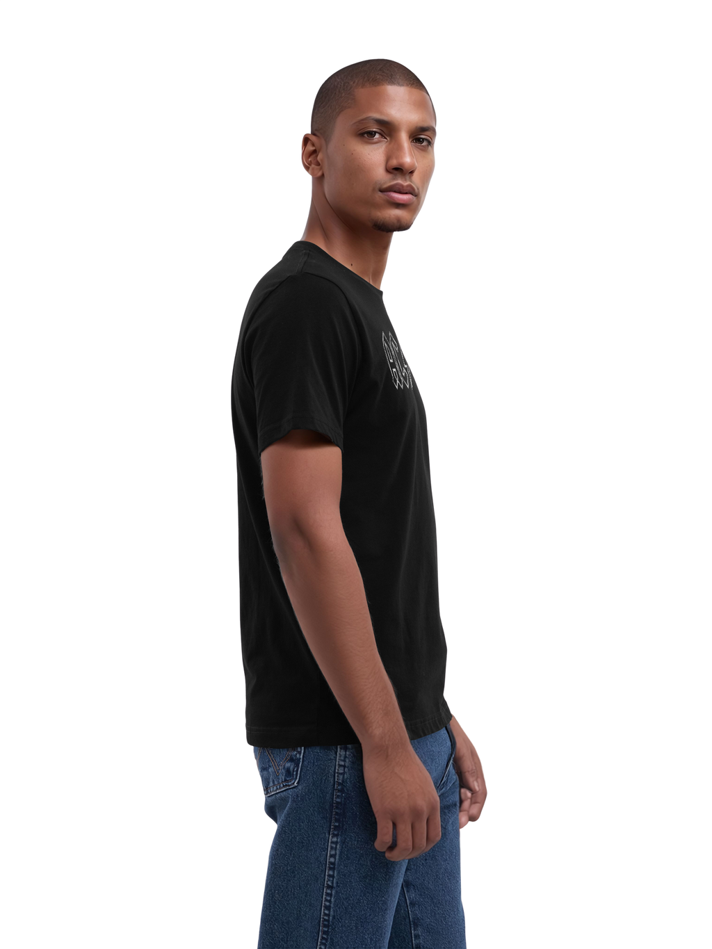 T-shirt organique de logo Jagged AC / DC