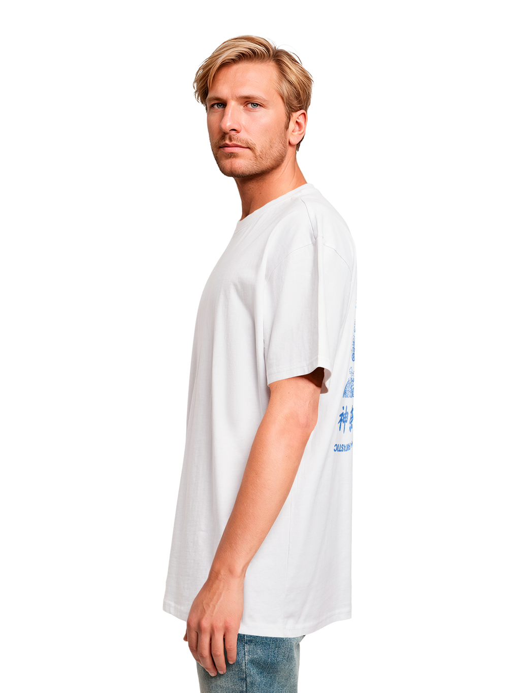 T-shirt surdimensionné lourde Kanagawa Wave