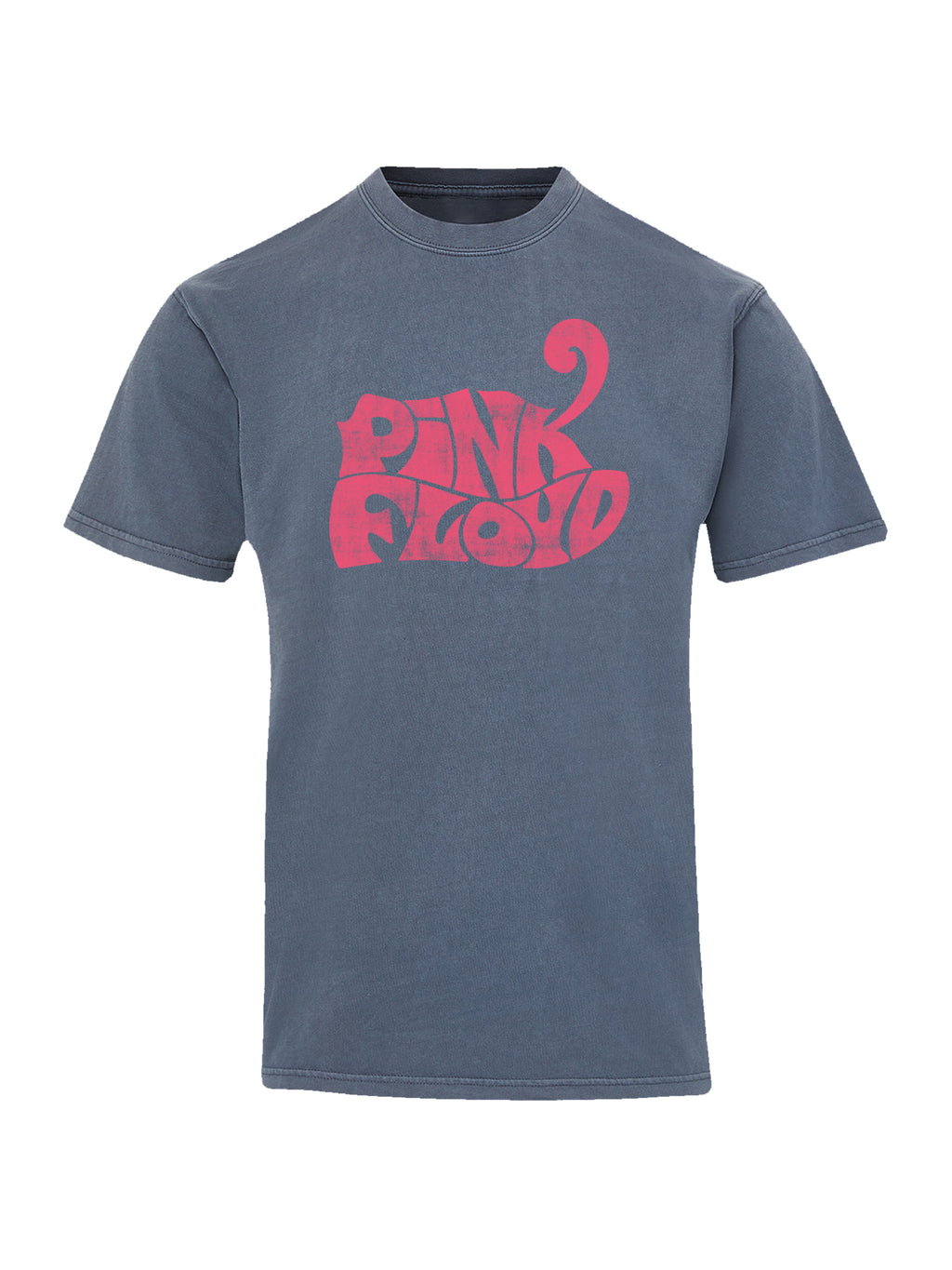 Pink-Floyd-Retro-logo-navy con camiseta de color costero