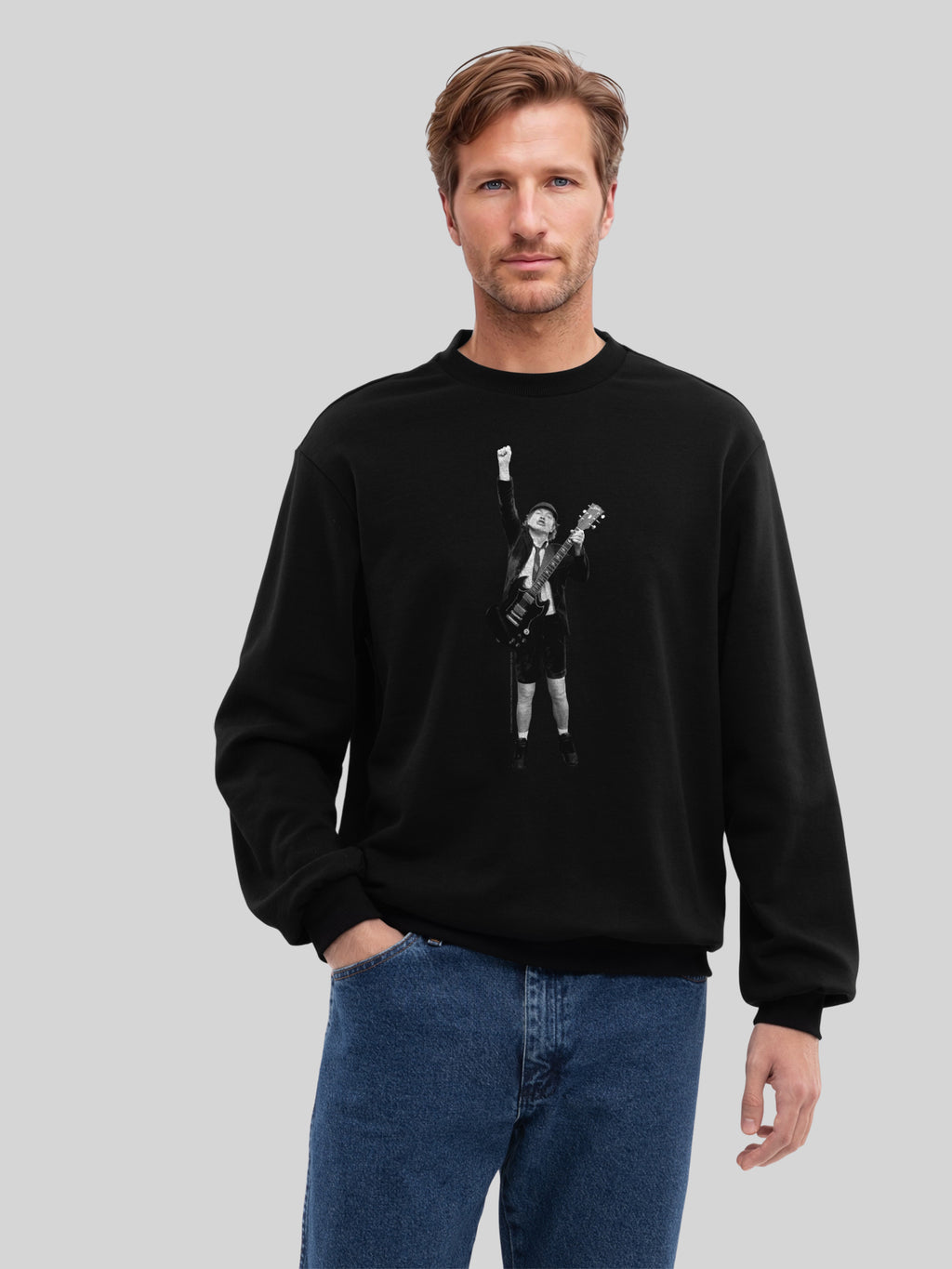 ACDC Angus Young Cutout Herren Sweatshirt