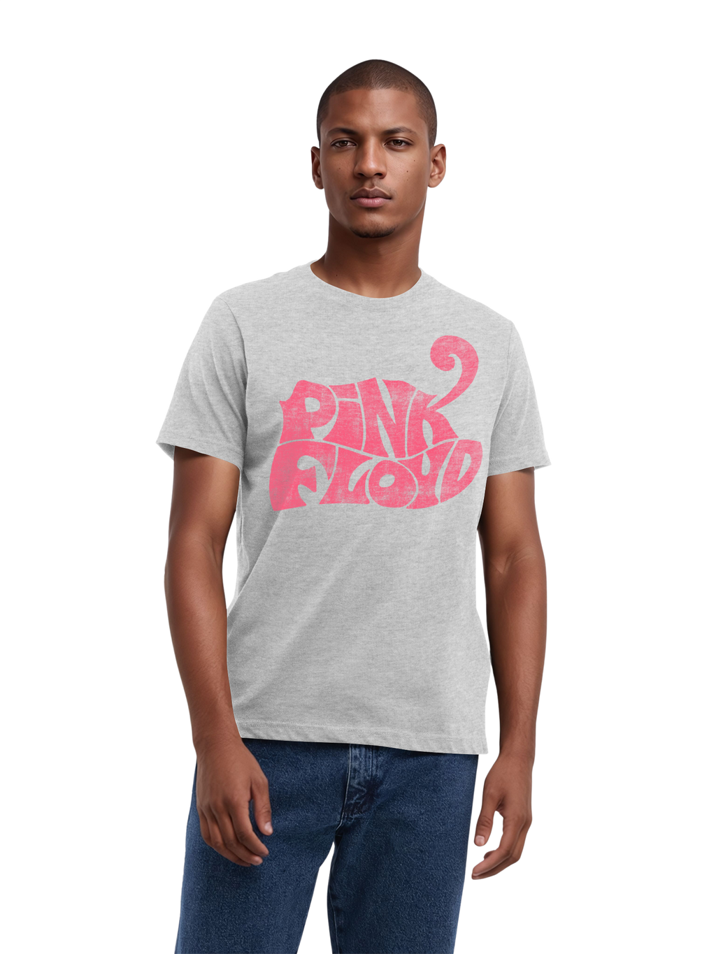 Pink Floyd Retro Logo Navy Men's Organic T-Shirt