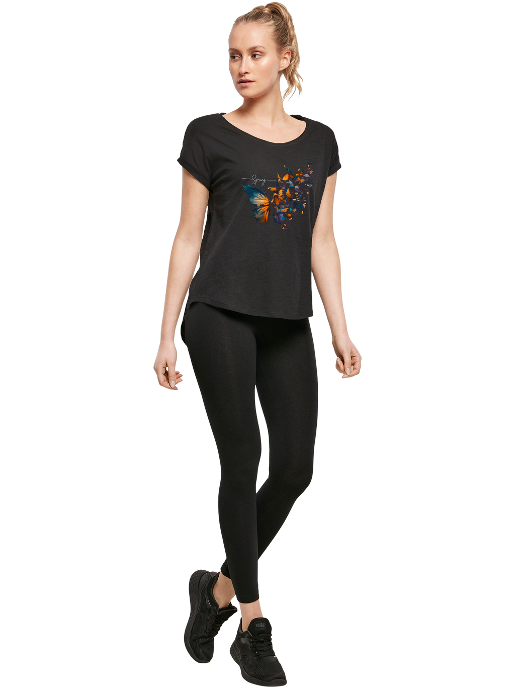 Schmetterling der Schmetterlinge Damen Long T-Shirt