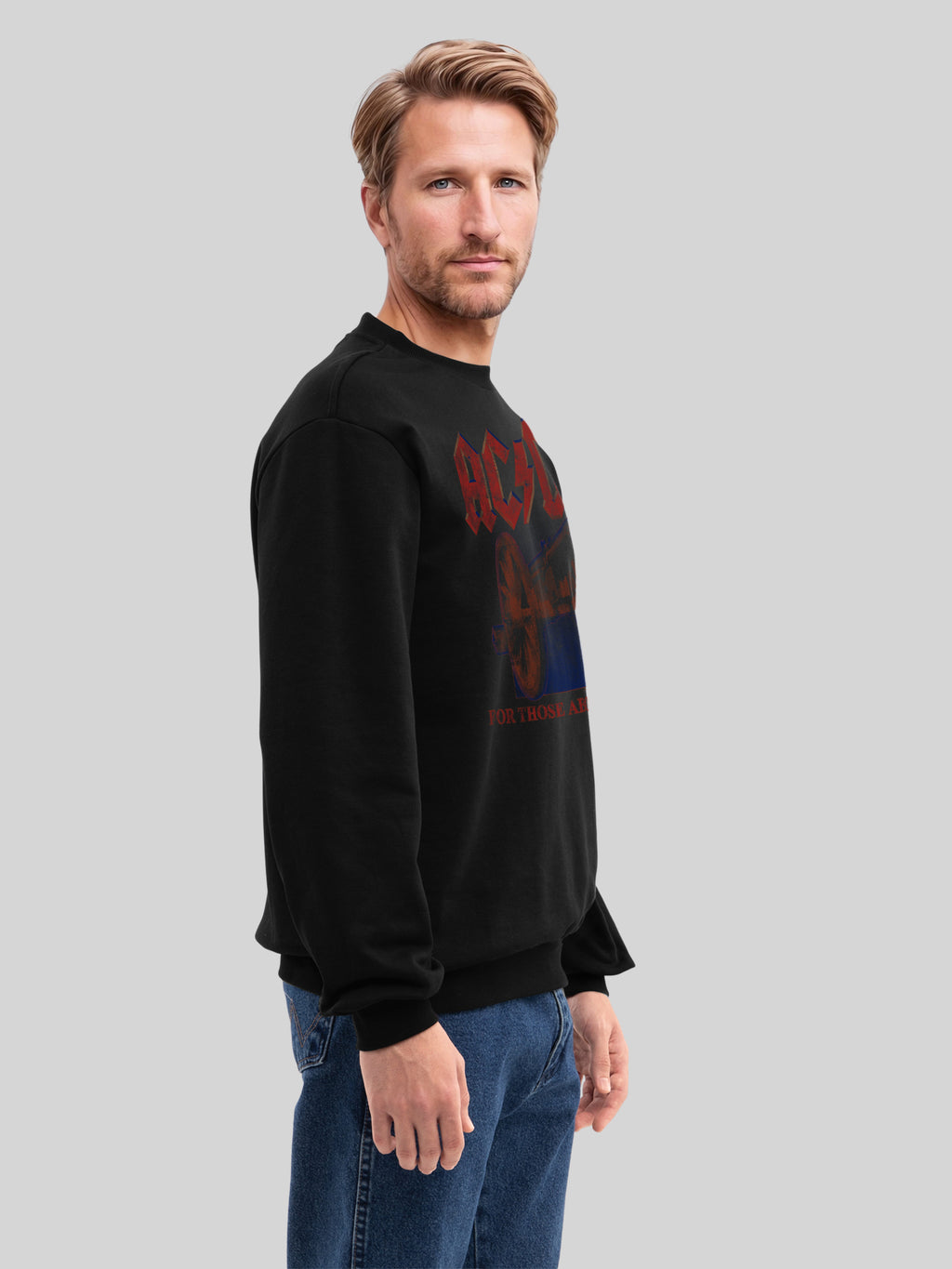 AC / DC pour ceux qui surviennent à basculer le sweat biologique pour hommes canon