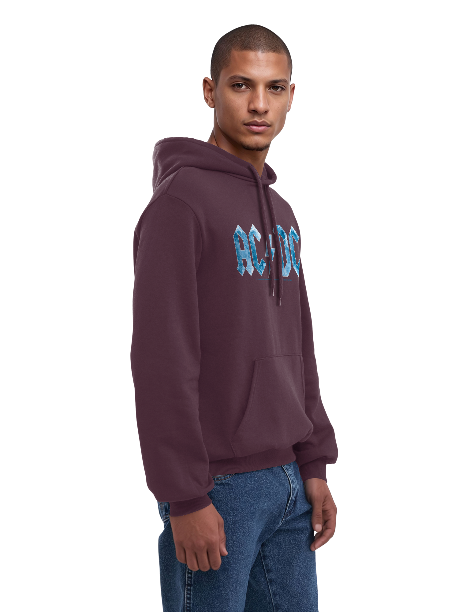 ACDC Blue Ice Logo Herren Hoodie