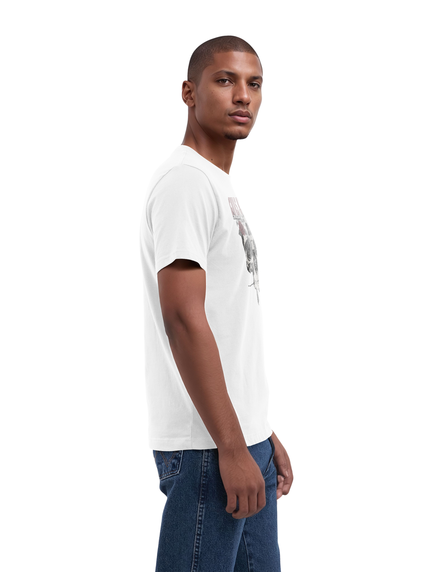 Guns N 'Roses Roses Calavera con Blanks verdaderos | Camiseta regular para hombres