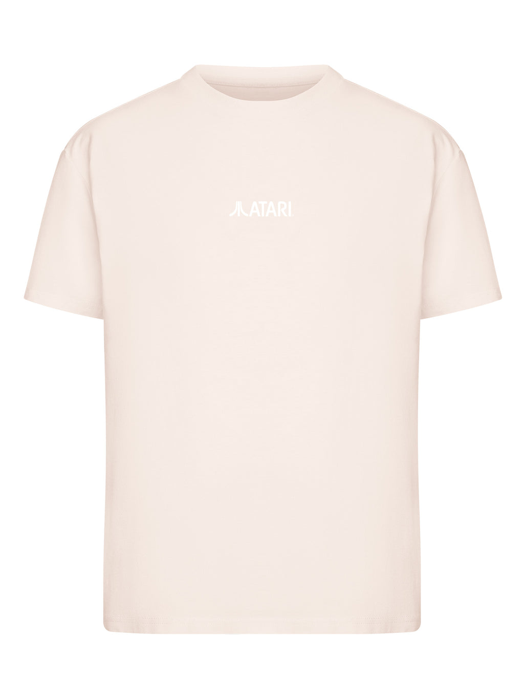 Atari Games Logo White Retro Gaming Horizontal and Atari Gravitar Box Cover with Ladies Everyday Tee