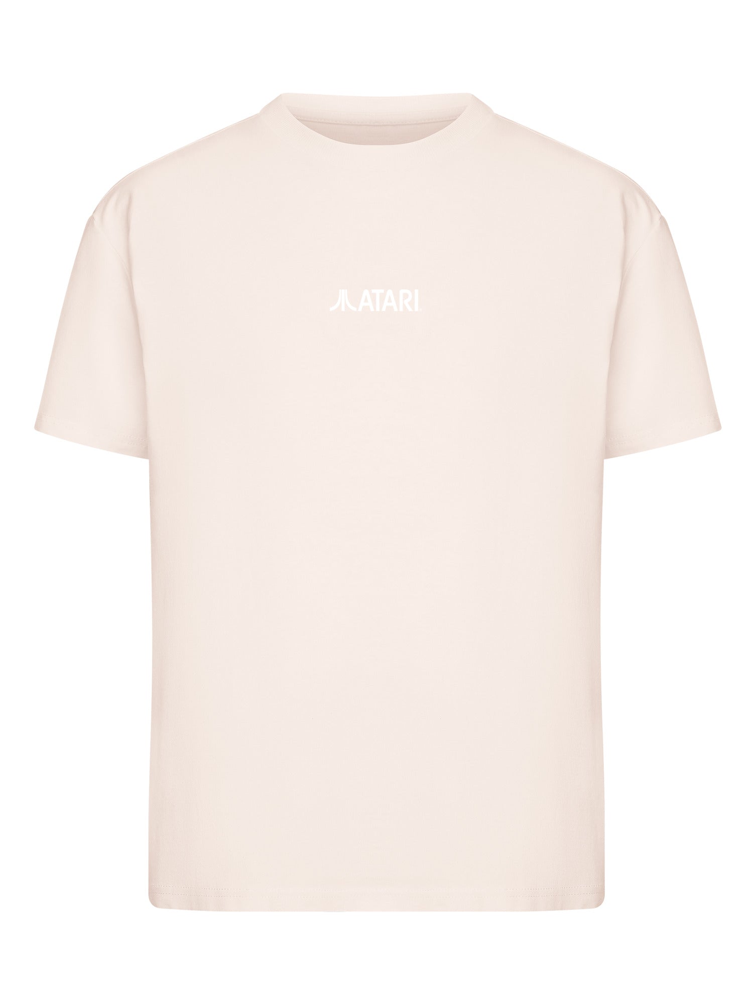 Atari Games Logo White Retro Gaming Horizontal and Atari Gravitar Box Cover with Ladies Everyday Tee