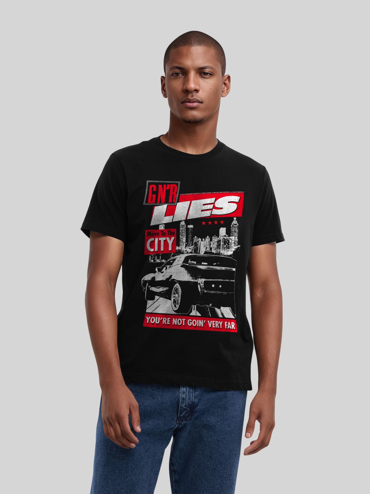 Guns N 'Roses Lies City | Camiseta regular para hombres