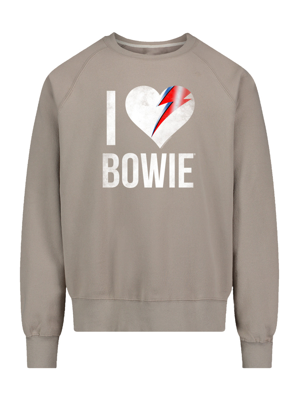 David Bowie Amo a Bowie con la tripulación vintage de raglán de lana