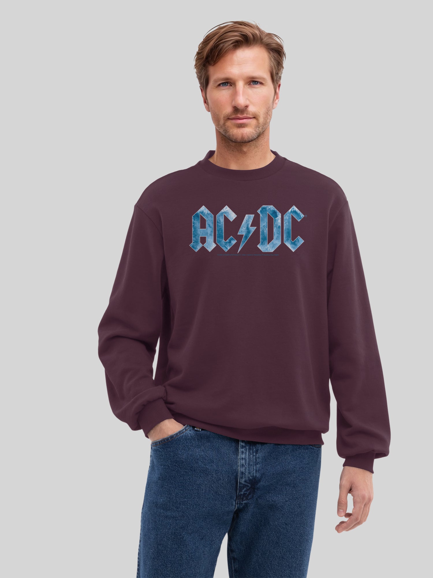 ACDC Blue Ice Logo Herren Sweatshirt